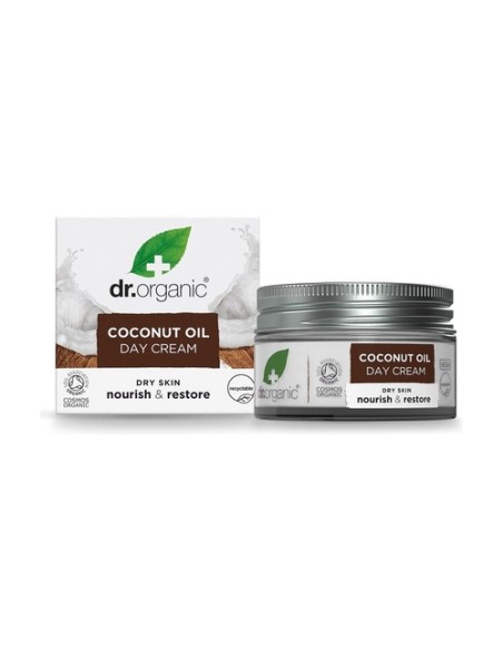 Crema de día Aceite de Coco Virgen Orgánico 50 ml de crema Dr. Organic