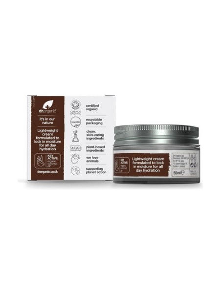 Crema de día Aceite de Coco Virgen Orgánico 50 ml de crema Dr. Organic
