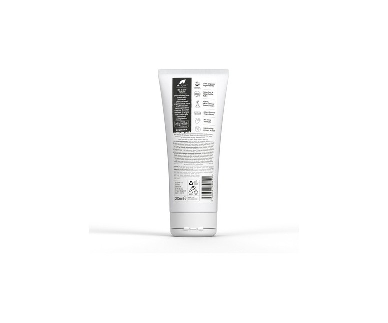 Limpiador facial de Carbón - piel grasa 200 ml Dr. Organic