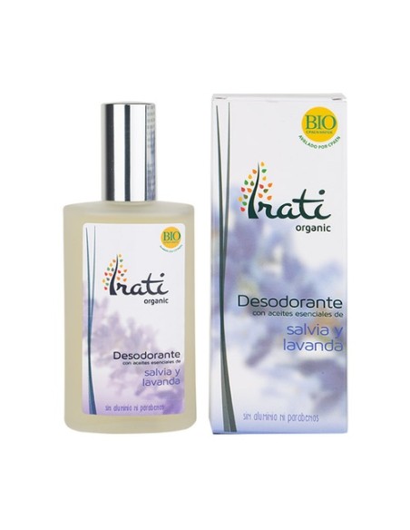 Desodorante spray salvia y lavanda Bio 100 ml Irati Organic