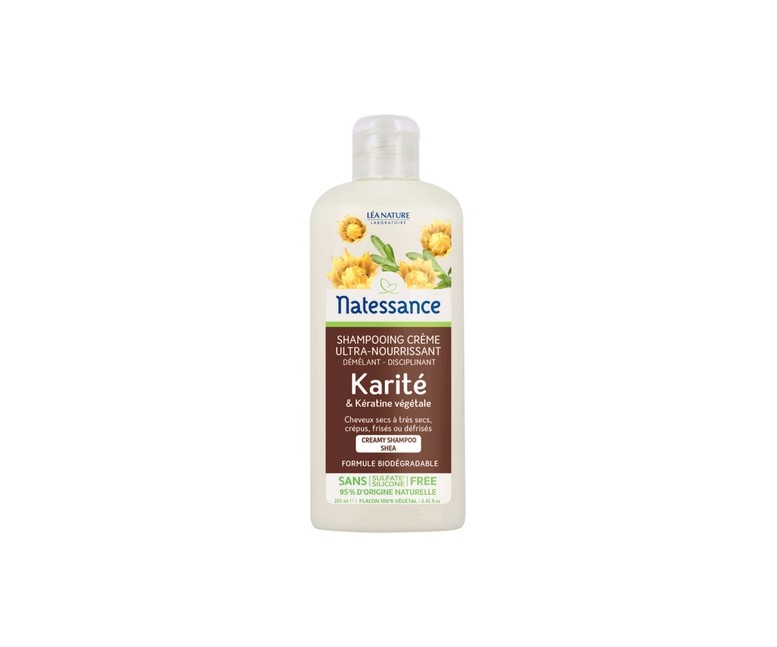 Champú Manteca Karité y Keratina Vegetal 250 ml Natessance