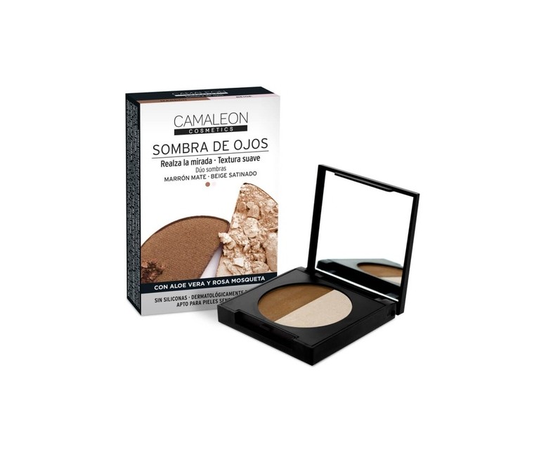 Sombra de ojos dúo marrón-beige 2 unidades de 2.3g CAMALEON
