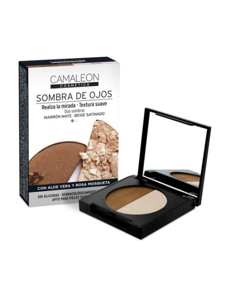 Sombra de ojos dúo marrón-beige 2 unidades de 2.3g CAMALEON
