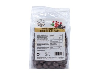 Arándanos rojos con chocolate negro