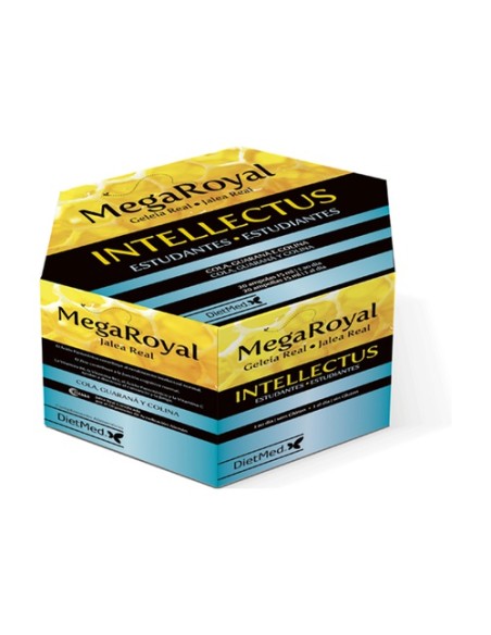Jalea Mega Royal Intellectus 20 ampollas de 15ml Dietmed