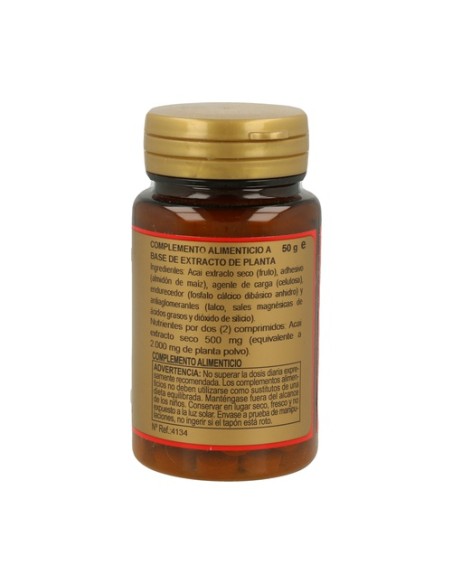 Açai (Ext seco 250 mg) 100 comprimidos de 1000mg Obire