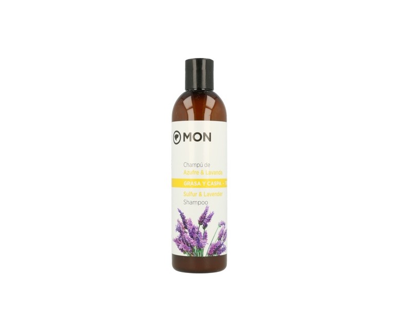 Champú Cabello Graso y Caspa de Azufre y Lavanda Bio 300 ml Mon Deconatur