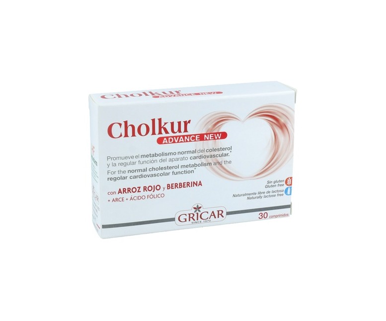 Cholkur advance new 30 comprimidos de 990mg Gricar
