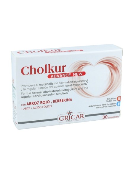 Cholkur advance new 30 comprimidos de 990mg Gricar