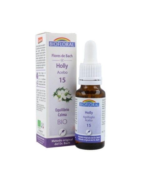 Acebo orgánico 20 ml de elixir floral Biofloral