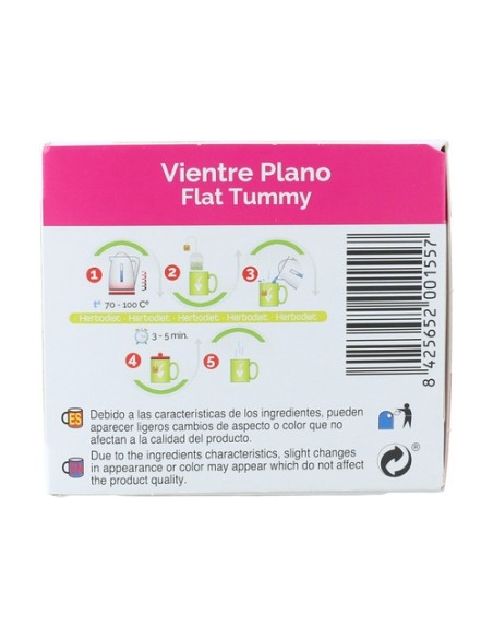 Herbodiet Infusión vientre plano 20 bolsitas infusoras Nova Diet