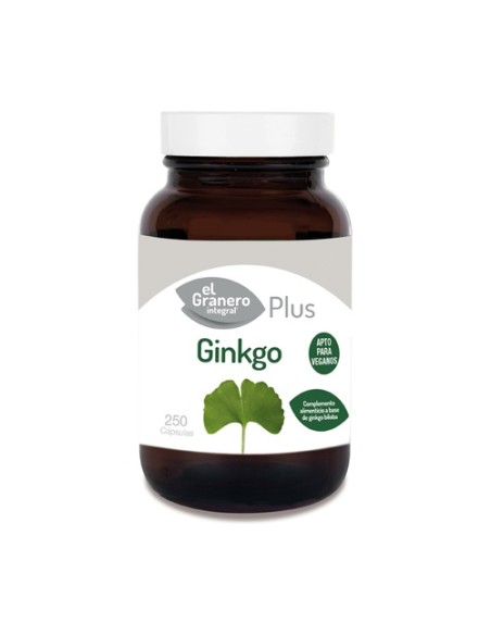 Ginkgo Biloba Plus 250 cápsulas (510mg) El Granero Integral