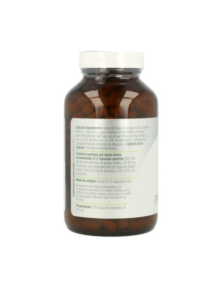 Ginkgo Biloba Plus 250 cápsulas (510mg) El Granero Integral