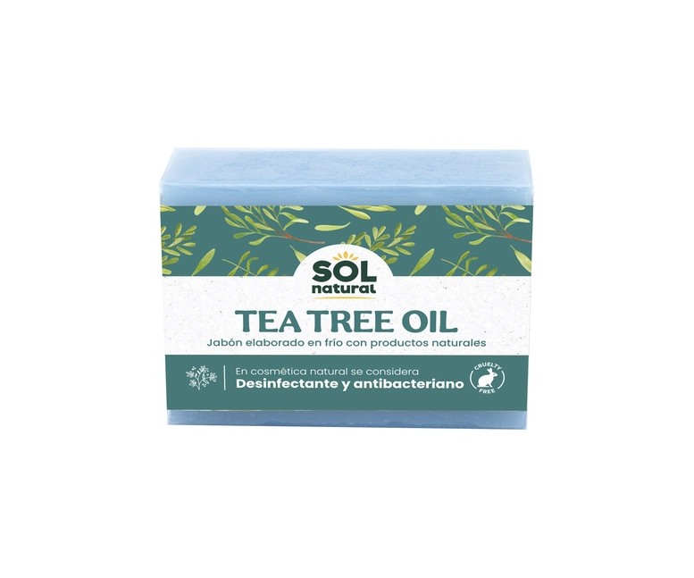 Jabón natural de arból del té (TTO) 1 unidad Sol Natural