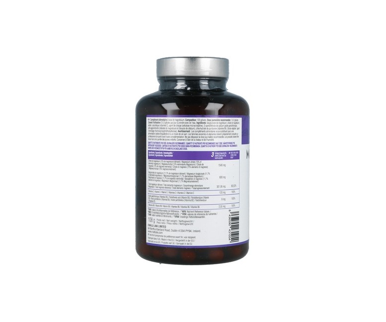 Magnesio Complex (bisglicinato y citrato) 120 cápsulas Nutralie