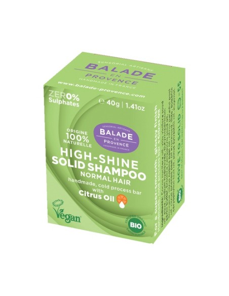 Champú Sólido Brillo para Todo Tipo de Cabello 40 g Balade en Provence