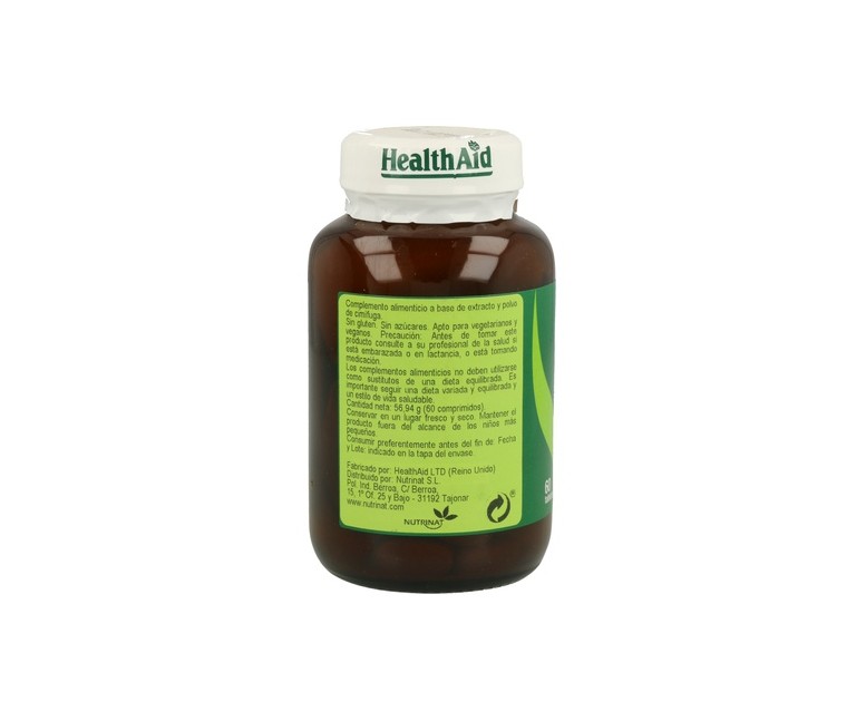 Cimicifuga Raiz Extracto de Estand. 60 comprimidos Health aid