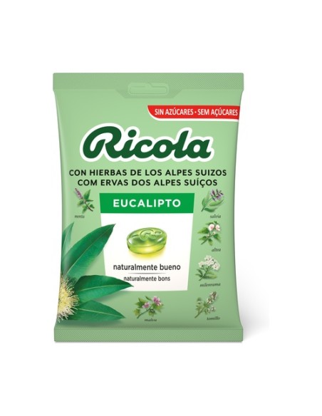 Caramelos de eucalipto sin azúcar 70 g Ricola