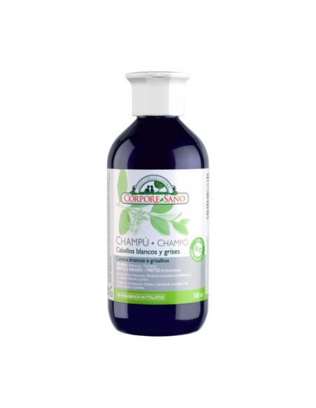 Champú Henna Indigo Blanco y Gris 300 ml de gel Corpore Sano