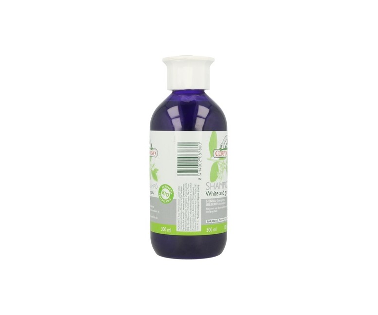 Champú Henna Indigo Blanco y Gris 300 ml de gel Corpore Sano