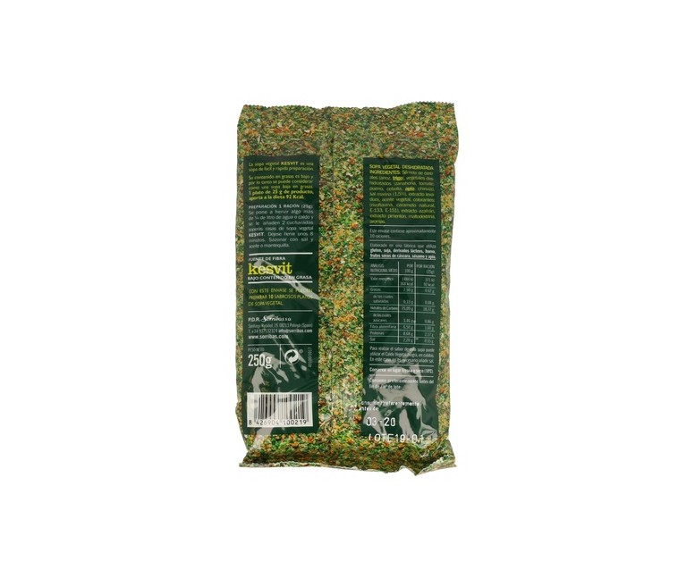Sopa Semola de Verduras Kesvit 250 g Sorribas