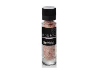 Cristales de sal rosa
