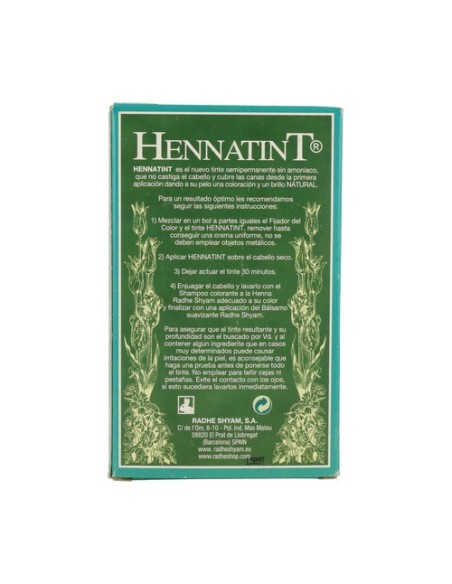 Hennatint Castaño Oscuro 1 unidad Radhe Shyam