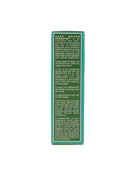 Hennatint Castaño Oscuro 1 unidad Radhe Shyam