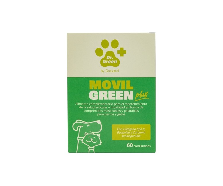 Movilgreen plus salud articular para perros y gatos 60 comprimidos DR GREEN