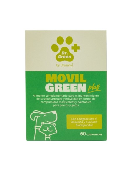 Movilgreen plus salud articular para perros y gatos 60 comprimidos DR GREEN