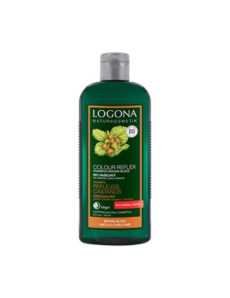 Champú Reflejos castaños Avellana Bio 250 ml Logona