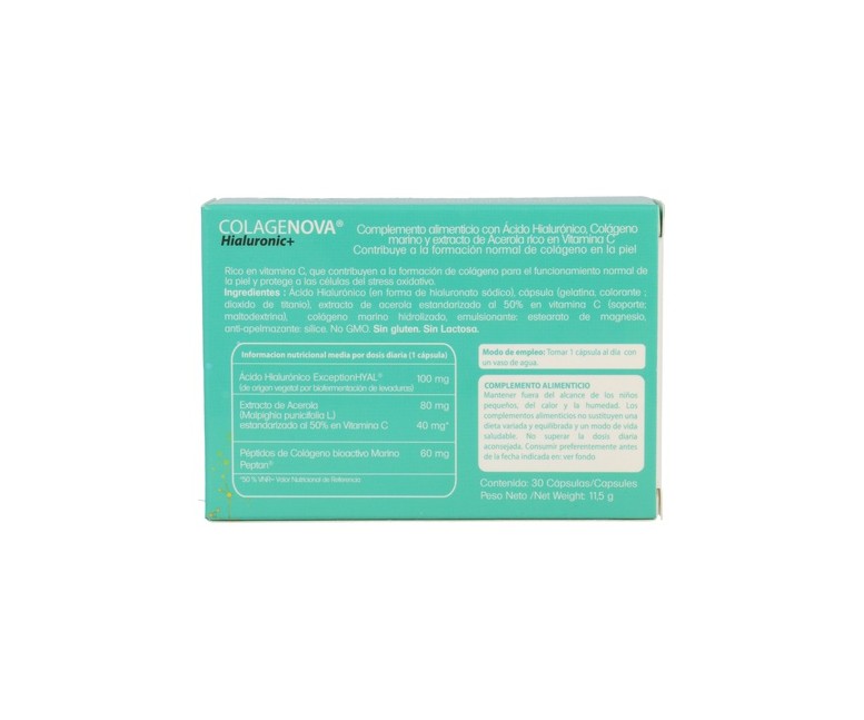 Colagenova Hialuronic+ 30 cápsulas Vaminter