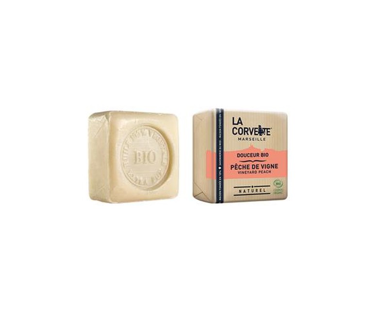 Pastilla de jabón de melocotón Bio 100 g La Corvette