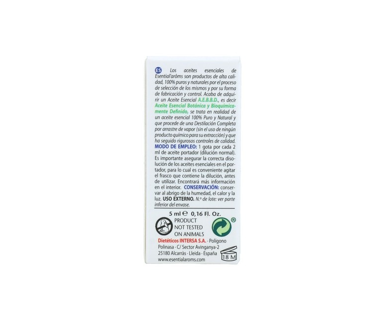 Aceite esencial de valeriana 5 ml de elixir floral Esential Aroms