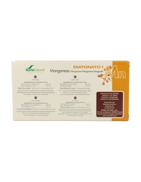 Diatonato 1 Manganeso 28 viales Soria Natural