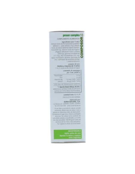 Composor 10 Prosor Fórmula XXI 50 ml Soria Natural