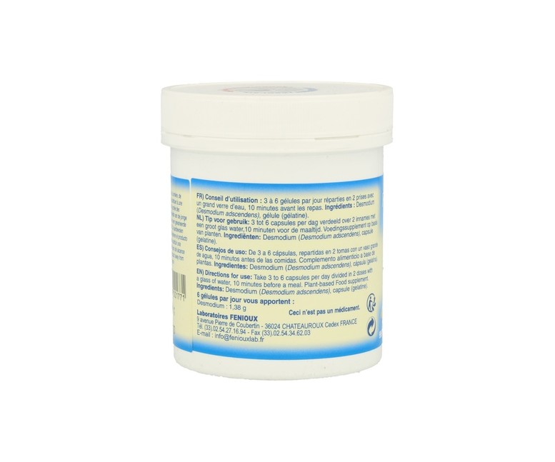 Desmodium 180 cápsulas de 230mg Fenioux