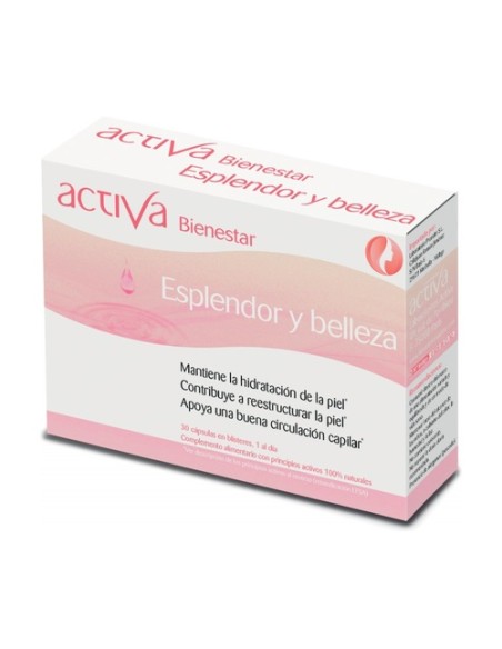 Bienestar explendor y belleza 30 cápsulas vegetales Activa