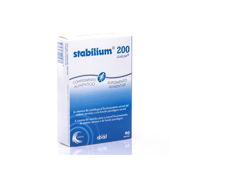 Stabilium 200 Equilibrio, memoria y concentración 90 cápsulas de 350mg Abad