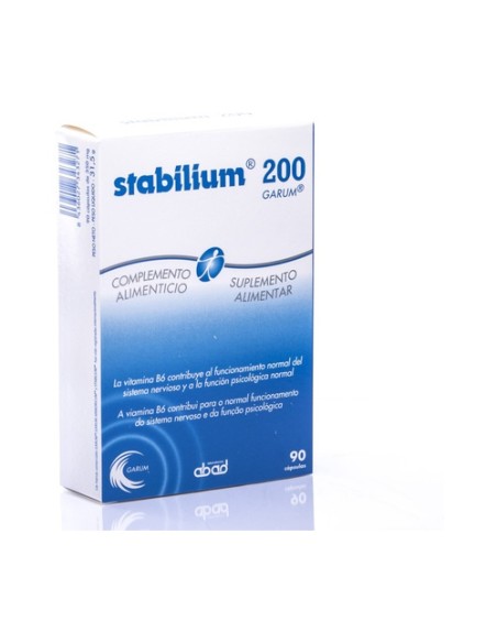 Stabilium 200 Equilibrio, memoria y concentración 90 cápsulas de 350mg Abad