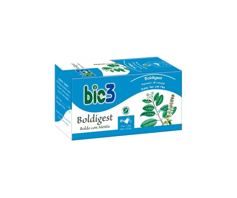 Bie 3 Boldo con Menta 25 bolsitas infusoras Bio3