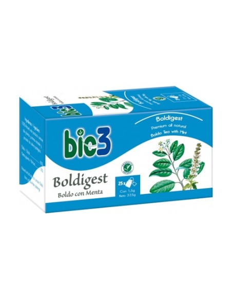 Bie 3 Boldo con Menta 25 bolsitas infusoras Bio3