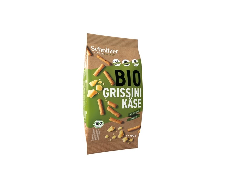 Palitos grissini queso sin gluten 100 g (Queso) Schnitzer