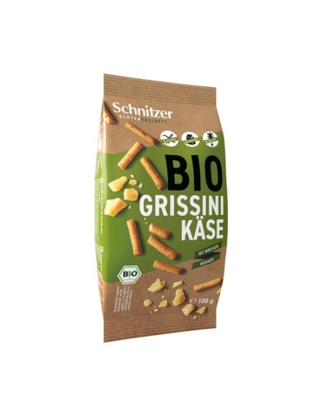 Palitos grissini queso sin gluten 100 g (Queso) Schnitzer
