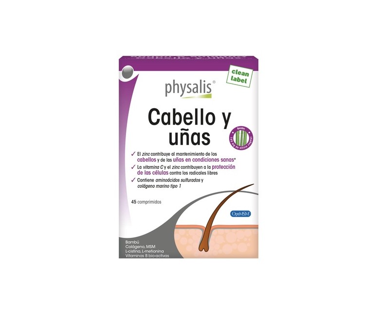 Cabello y Uñas 45 comprimidos Physalis
