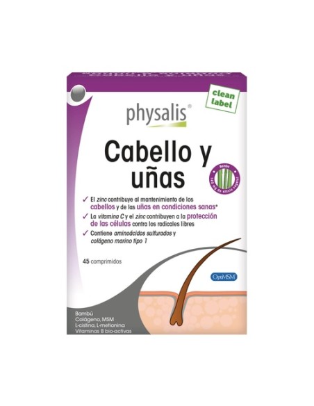 Cabello y Uñas 45 comprimidos Physalis