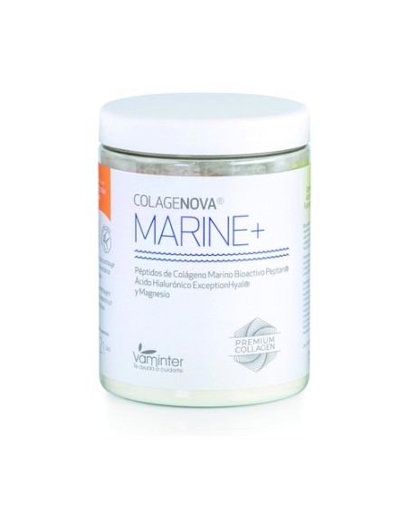 Colagenova Marine con Colágeno, Hialurónico y Magnesio (Sabor Melocotón) 295 g (Melocotón) Vaminter