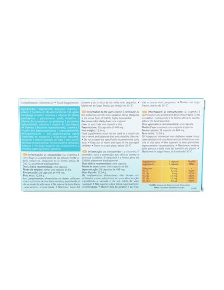 Q10 Ubiquinol 28 cápsulas Tegor