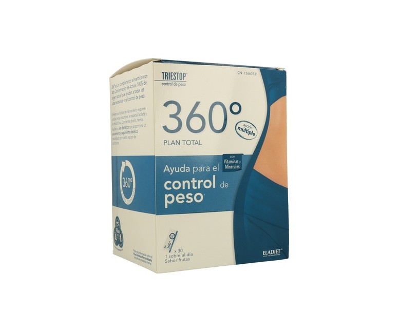 360º Triestop Ayuda control de peso 30 sobres (Frutas) Eladiet