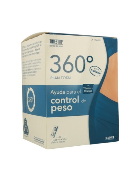 360º Triestop Ayuda control de peso 30 sobres (Frutas) Eladiet